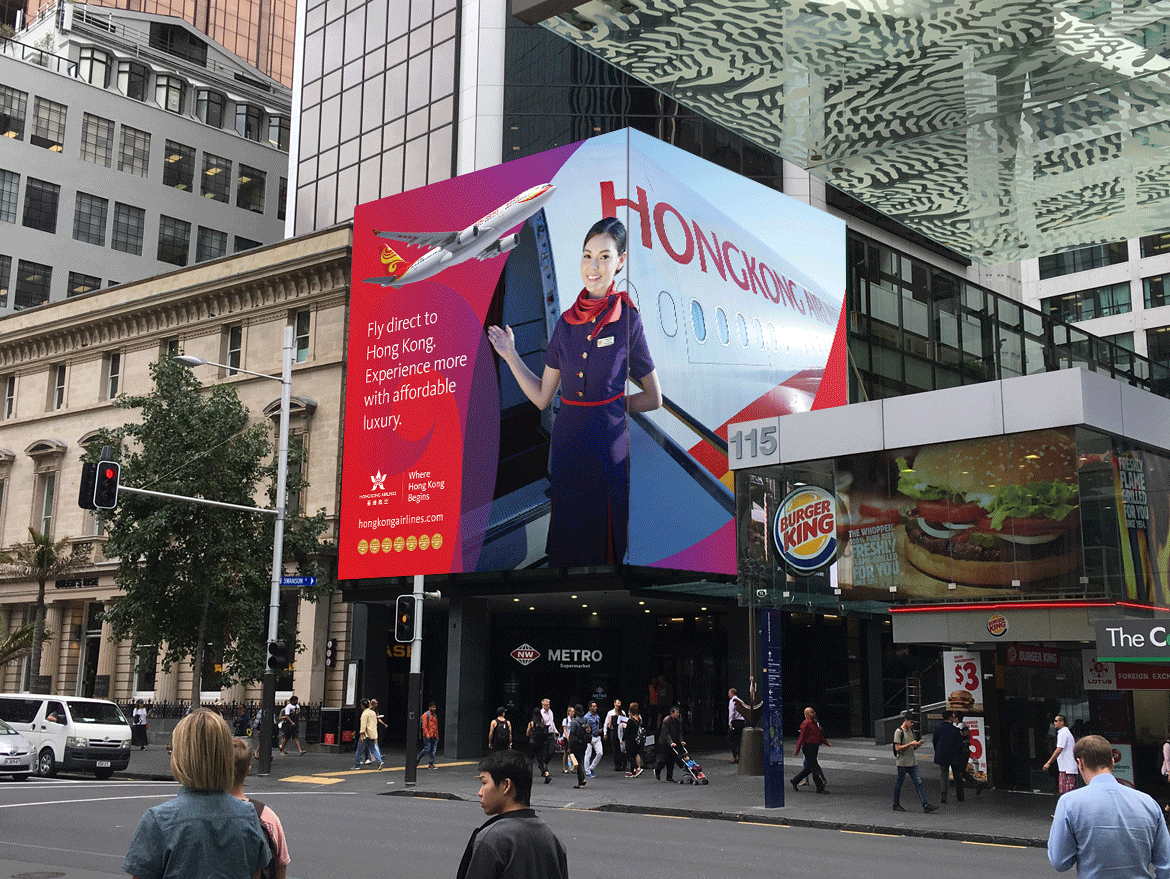 redfire-hong-kong-airlines-digital-marketing-billboard-nz Redfire-Website-HK-Airlines-Queen-St-Billboard.2