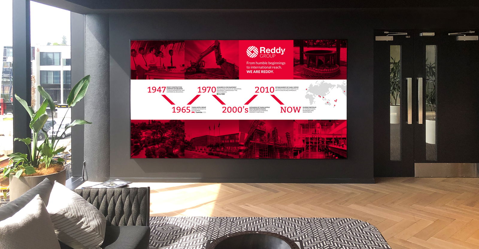 redfire-reddy-group-corporate-branding-nz Reddy_Group_Wall_Art_Branding_Visual_communications_Brand_Identity_website_design_development_redfire