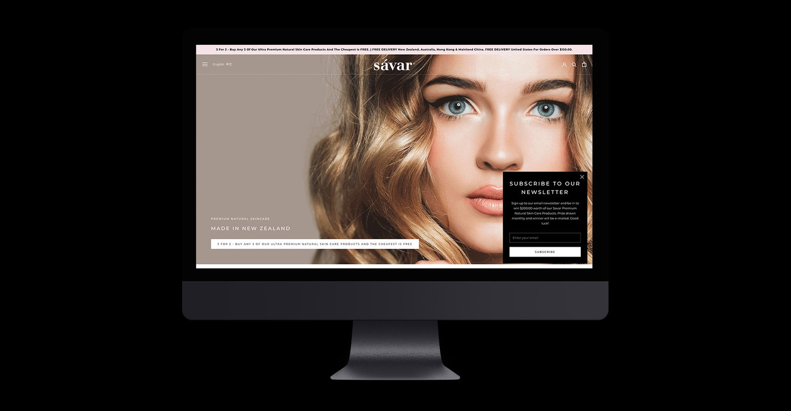 redfire-savar-skincare-website-design-nz Savar_website_design_digital_design_New_Zealand_graphic_design_agency_redfire